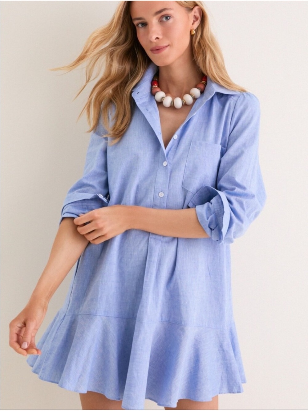 Tuckernuck Chambray Callahan Shirt Dress Cotton Size Medium